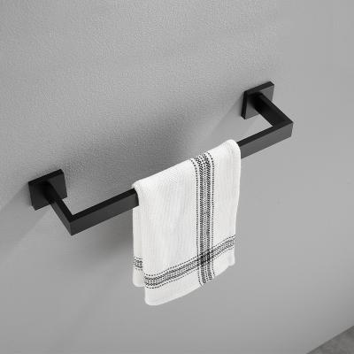 China Durable SUS 304 Stainless Steel Bathroom Kitchen Towel Racks Rail Hanger Wall Towel Rail for sale