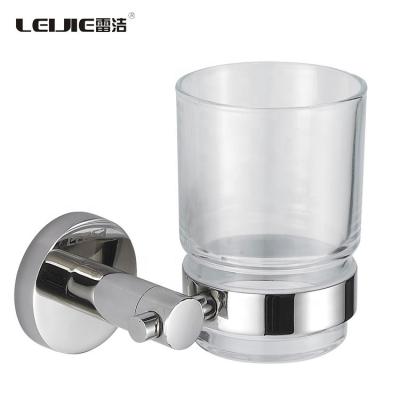 China Modern Wall Mounted Bathroom Hardware Tumbler Cup Holder Stainless Steel Toothbrush Holder for sale