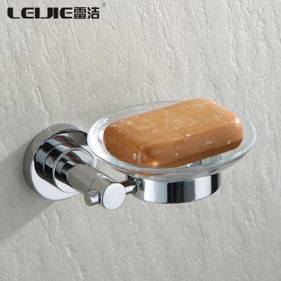 China Wholesale Modern Glass Soap Dish Holder Wall Mount 304 Stainless Steel Soap Dish Holder for sale