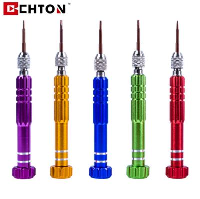 China Multi-Used Master Screwdriver 5 in 1 Repair Kit Precision Aluminum Alloy Handle Screwdriver Mobile Phone Set for sale