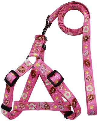 China Fashion Luxury Brand Dog Harness And Leash Set Designer Custom Padded Pet Harness With Dog Leash for sale