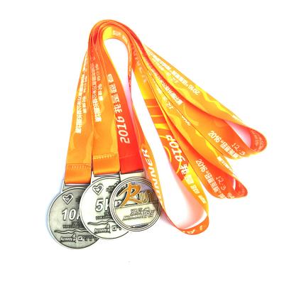 China Polyester Custom Sports Digital Printing Champion Medal Lanyard For Medals for sale