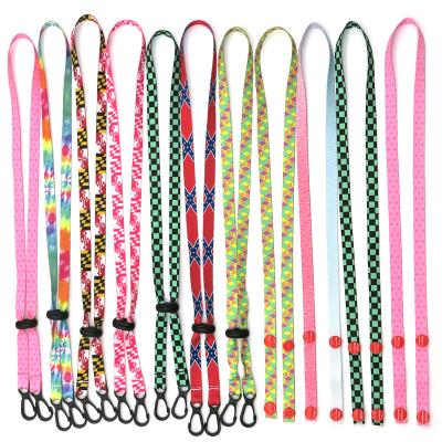 China Polyester Adjustable Face Masking Lanyard With Logo Custom for sale