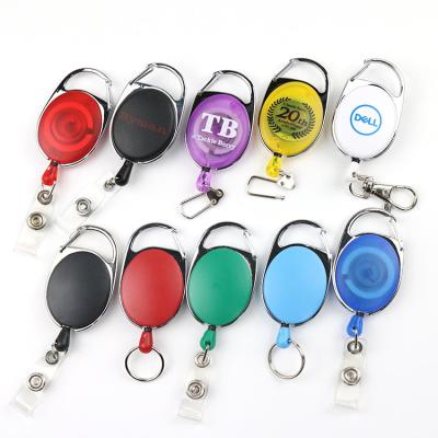 China ABS Or Metal Good Price Factory Direct Carabiner Badge Reel for sale