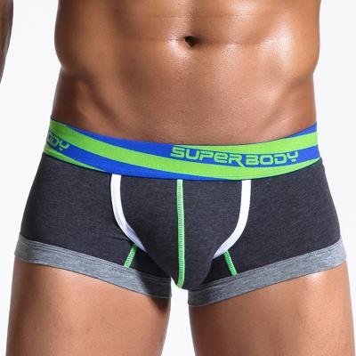 China Breathable Wholesale Boxer Briefs European Boxer Shorts Men Underwear With Logo for sale