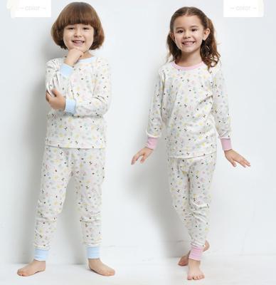 China Hot sale breathable child clothing set comfortable sleepwear children cotton pajamas setkids bedrooms for sale