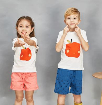 China 100% cotton kids wear china natural kids wear kids color cotton T-shirt and pants for sale