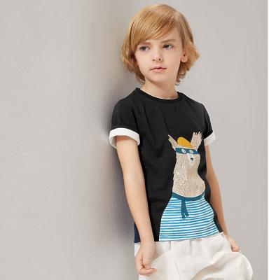 China Cheap price 100% natural cotton kids clothing color cotton boys t-shirt OEM cotton for sale