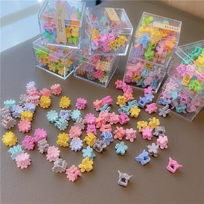 China 36pcs/box Fashionable Baby Hair Accessories Girls Hair Clips Mini Claw Hair Clips Flower for sale