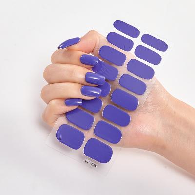 China 2021 Trendy Nail Art Stickers Decals Fashion False Nails Women Nail Art Beauty Personal Care Solid for sale