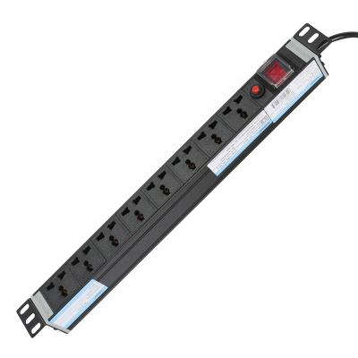 China Data Center Premium Quality 10A 8 Way Universal Outlets Overload Protected To Customize Modular Rack-Mountable PDU for sale