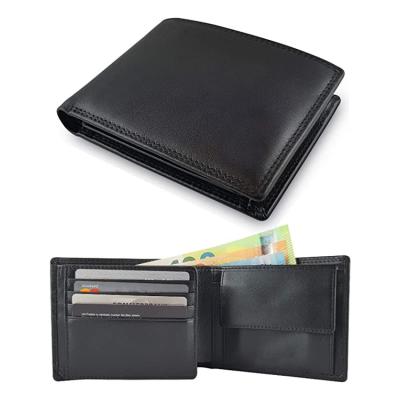 China Luxury Genuine Leather Rfid Men Slim Wallet Brands RFID Mens Wallets Custom Money Purses Wallets For Man for sale