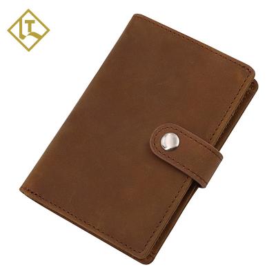 China Hot Selling Fashion Customize Leather Metal Aluminum Wallets With Air Tag Slot Men Wallet Custom Minimalist LOGO Rfid Blocking Leather Wall for sale