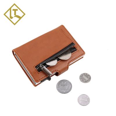 China RFID 2021 New RFID Branded Customized Best Brands Men's Minimalist Slim Wallet Leather Carbon Fiber Genuine Leather Wallet for sale