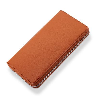 China Wholesale RFID PU Leather Long Saffiano Hand Casual Wallet With Mobile Wallet Coin Purse Large Capacity Purse for sale