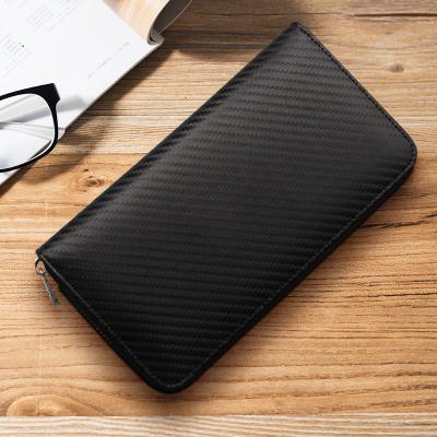 China RFID Manufacturer Mens Bubble Genuine Leather Wallet With Card Case Organizer Men Long Purse Purse For Men for sale