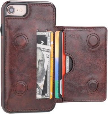 China Durable Premium Leather Waterproof Kickstand Cover Device Wallet Shockproof Case with Credit Card Holder, for sale