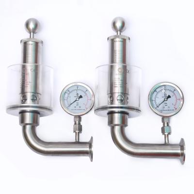 China Pressure Vessel Pressure Regulating Valve For Sanitary 304 Stainless Steel Beer Can Control Valve Pressure for sale