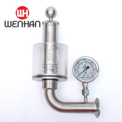 China food & Beverage Plant Stainless Steel Pressure Gauge Pressure Regulating Valve 0-4bar for sale