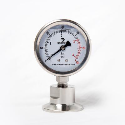 China High Accuracy Beer Regulator mbar Air Gage Pressure Gauge for sale