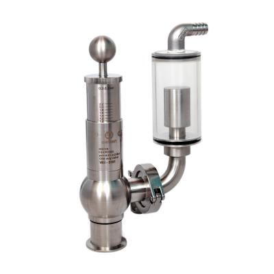 China General Highest Hygiene Requirements Stainless Steel Pressure Relief Valve for sale