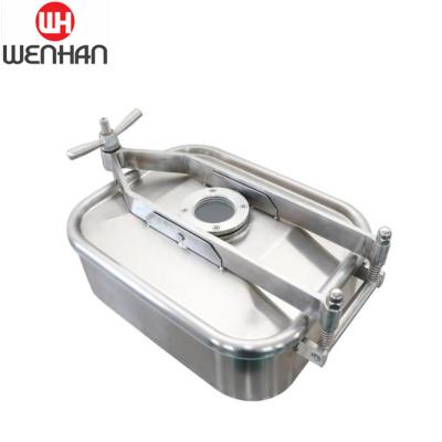 China Rectangular Beer Tank Pressure Vessel Stainless Steel Manhole for sale