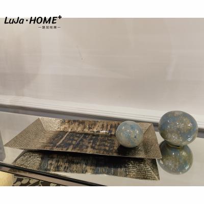 China Low Price Wholesale Price Viable Customized Dessert Serving Tray Decorative Trays Home Decor Aluminum Square Decorative Serving Trays for sale