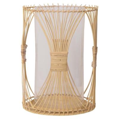 China Home warm handmade rattan lamp trend decoration candlestick wedding decoration table candle holder for sale