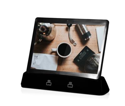 China Cheap 10 inch quad core android9.0 tablet pos android all in one tablet magnetic charging pc with rack for restaurants 32GB for sale