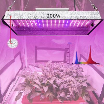 China Seed Starting Professional Greenhouse Quantum Sulight Commercial Led Grow Light 200w Plate For Sale for sale