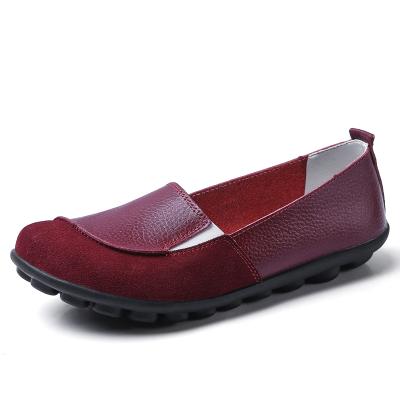 China CUSHIONING wholesale casual loafers slip on Lady Driving Shoes women's flats loafers 2021 genuine leather flats women shoes women for sale