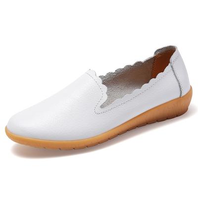 China CUSHIONING supplies wholesale retail 2021 classic fashion walking stylish genuine leather upper casual shoes for women for sale