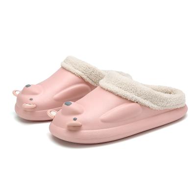 China CUSHIONING Wholesale High Quality Indoor Pink Home Slippers Women's Plush Slippers Women's Slippers Women's Shoes, Comfortable and Warm for sale