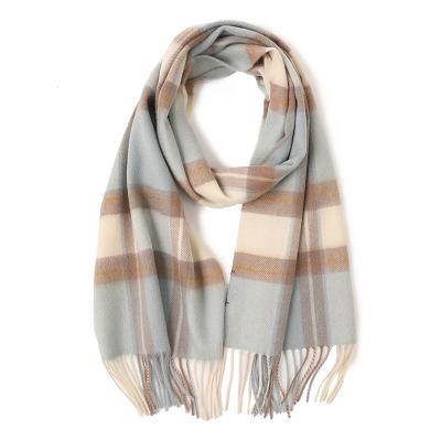 China New Arrival Comfy Classic England Plaid 100% Pure Cashmere Woven Scarf Private Label Style Cashmere Scarf For Women for sale