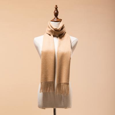 China Mongolian New Arrival Cashmere Solid Color Yarn Dyed High Grade Quality Luxury Cashmere Scarf for sale