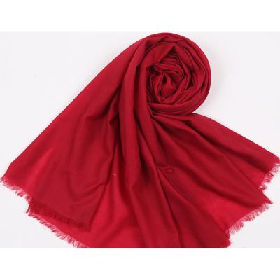 China Wholesale 2021 hot sale high quality long color woolen scarf simple shawl ladies scarf for sale