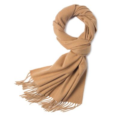 China Plain dyed wool scarf 2021 high quality multiple colors merino wool scarf women high quality camel alpaca scarf for sale