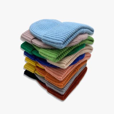 China Cashmere Solid Color Hat Autumn/Winter Woolen Warm Hat COMMON Arctic Knitted Cold Hat for sale