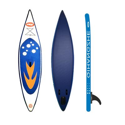 China Blue Edition QI Heavy Duty, Durable and Portable Outdoor Water Sports Sea Skid HANG ZHE Paddles, Professional Standing Inflatable Racing Paddles for sale