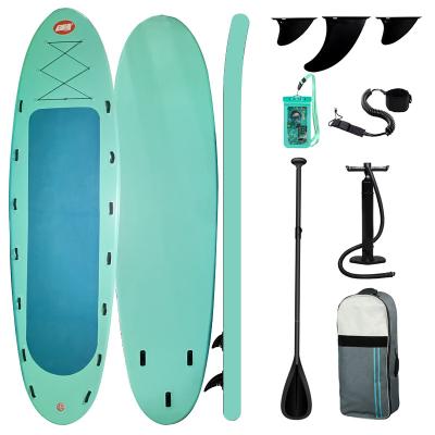 China Fashion Edition QI HANG ZHE Inflatable Water Surf Board Outdoor Primary Stand Up Surfboard Wear Resistant Folding Portable Paddle Board for sale