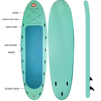 China Fly Board Water Sport Fashion Edition Custom Size PVC Plastic Foldable Blast Stand Up Paddle Board Inflatable Surfboard for sale