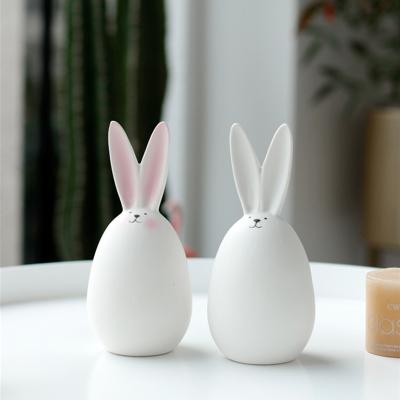 China New Modern Design Fashionable Ceramic Animals Cute Rabbit Decoration For Home for sale