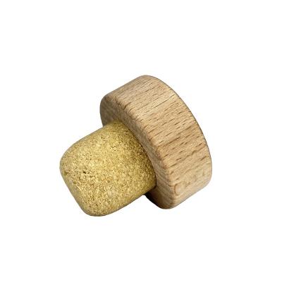 China T Shaped Glass Bottle Wooden Cork Stopper Wine Cork - Wholesale Elastomer Stopper for sale