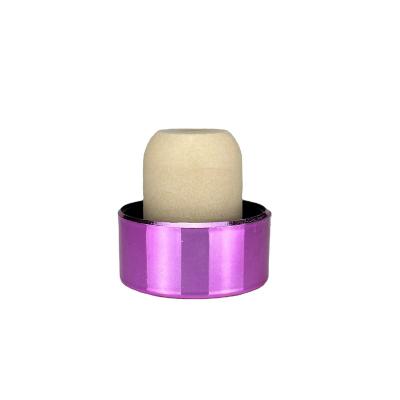 China Manufacturer Wholesale Elastomeric Wood Plastic Plated Cork Stopper Cap Polymer Wine Bottle for sale