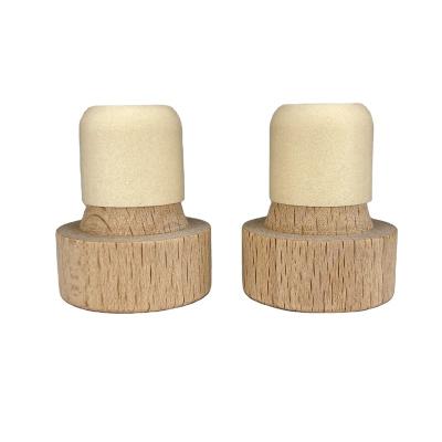 China China Elastomer Prepared Solid Wood Polymer Champagne Wine Manufacture Cork Stopper for sale