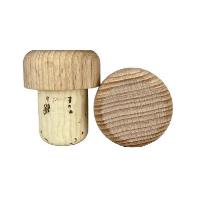 China Elastomer China Manufacturer Bottle Corks Special Polymer T-Type Natural Metal Cork Stopper for sale