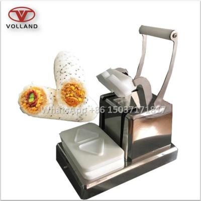 China rice ball maker/triangle onigiri presser machine/uniform cooked rice roll making machine for sale