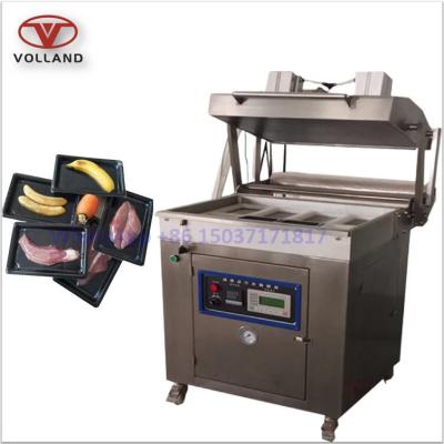 China food skin vacuum packer/fish shrimp blister packing machine/skin vacuum packing machine for fruit meat for sale