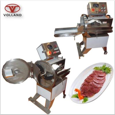 China Adjustable thickness biltong slicer machine/sausage slicing machine/beef jerky slicer for sale