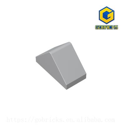 China RIDGED TILE 1X2/45 - 1x2 Slope DIY [Gobricks] (No.3044) TOY Building Block GDS-835 Double Side Brick for sale